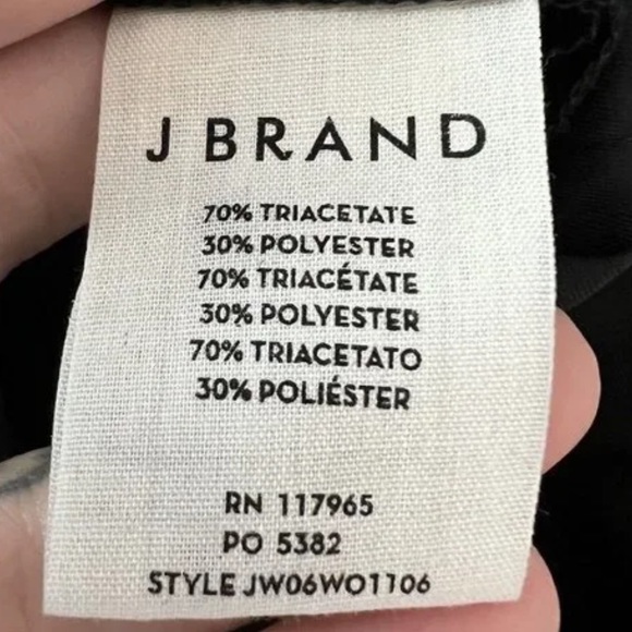 NWOT J Brand Women Formal Dress Pants Front CrossOver Pleated Trouser Size 2-4 - Picture 5 of 5